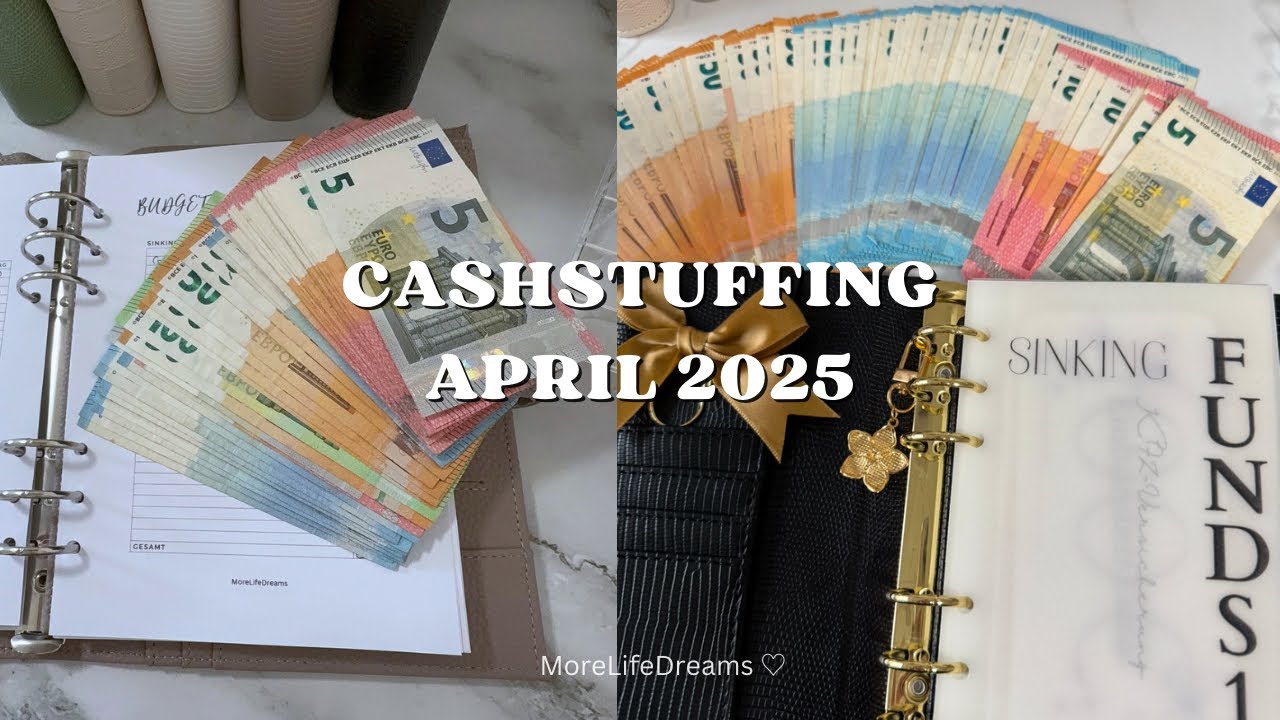 Cashstuffing April 2025 und Vorstellung Challenge Binder | Umschlagmethode #budgetieren