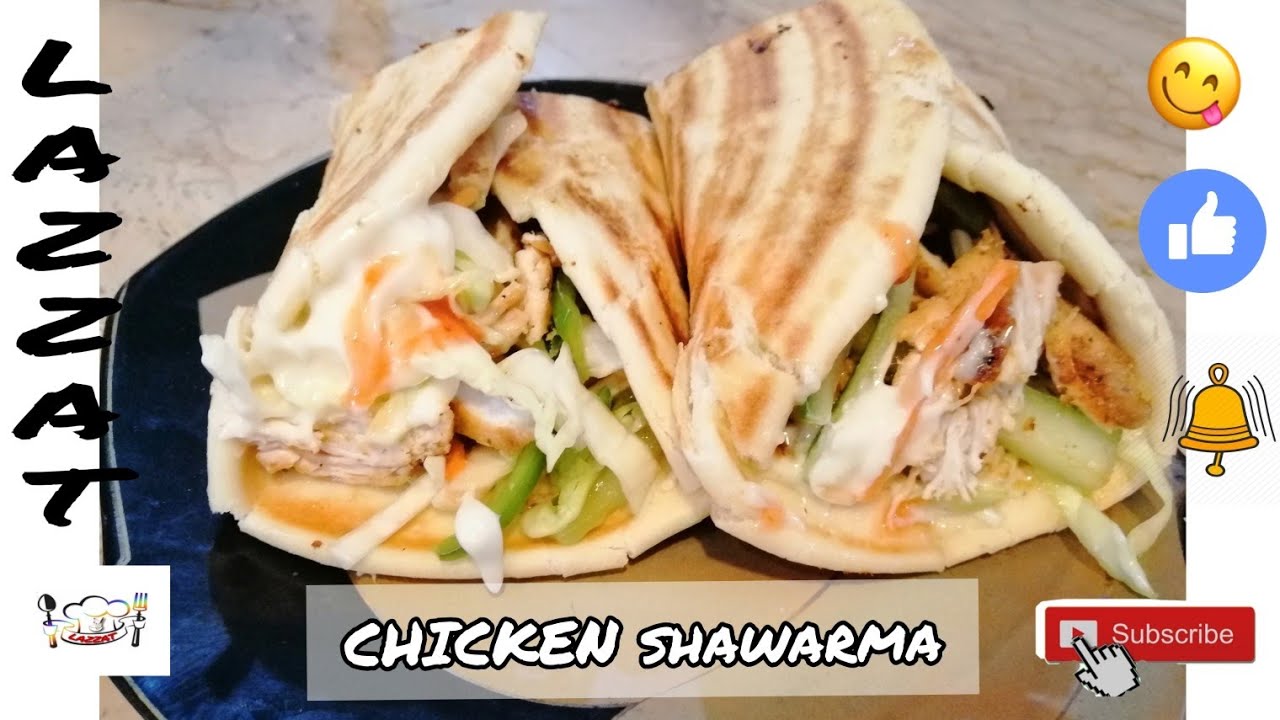 Easy recipe of CHICKEN SHAWARMA by LAZZAT Channel 😋 YouTube