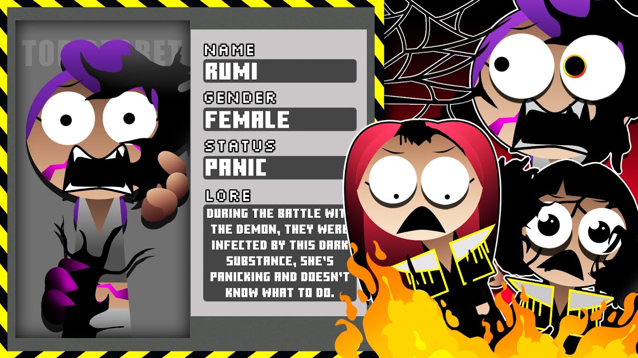 Sprunki - THE SCARLET SUN BUT CORRUPTED | Phase 6 | All Description | LORE | NEW MOD