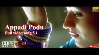 Appadi podu {Ghilli } Tamil True  Dolby Digital 5.1 surround  1080p Full  HD Video Songs