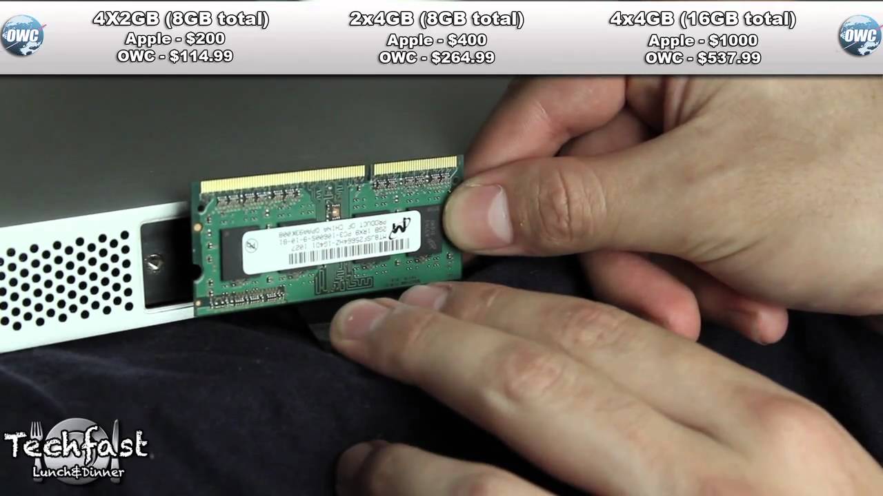 How to upgrade RAM / on a 2010 iMac Core i3 i5 i7 (21.5in & 27in) - YouTube