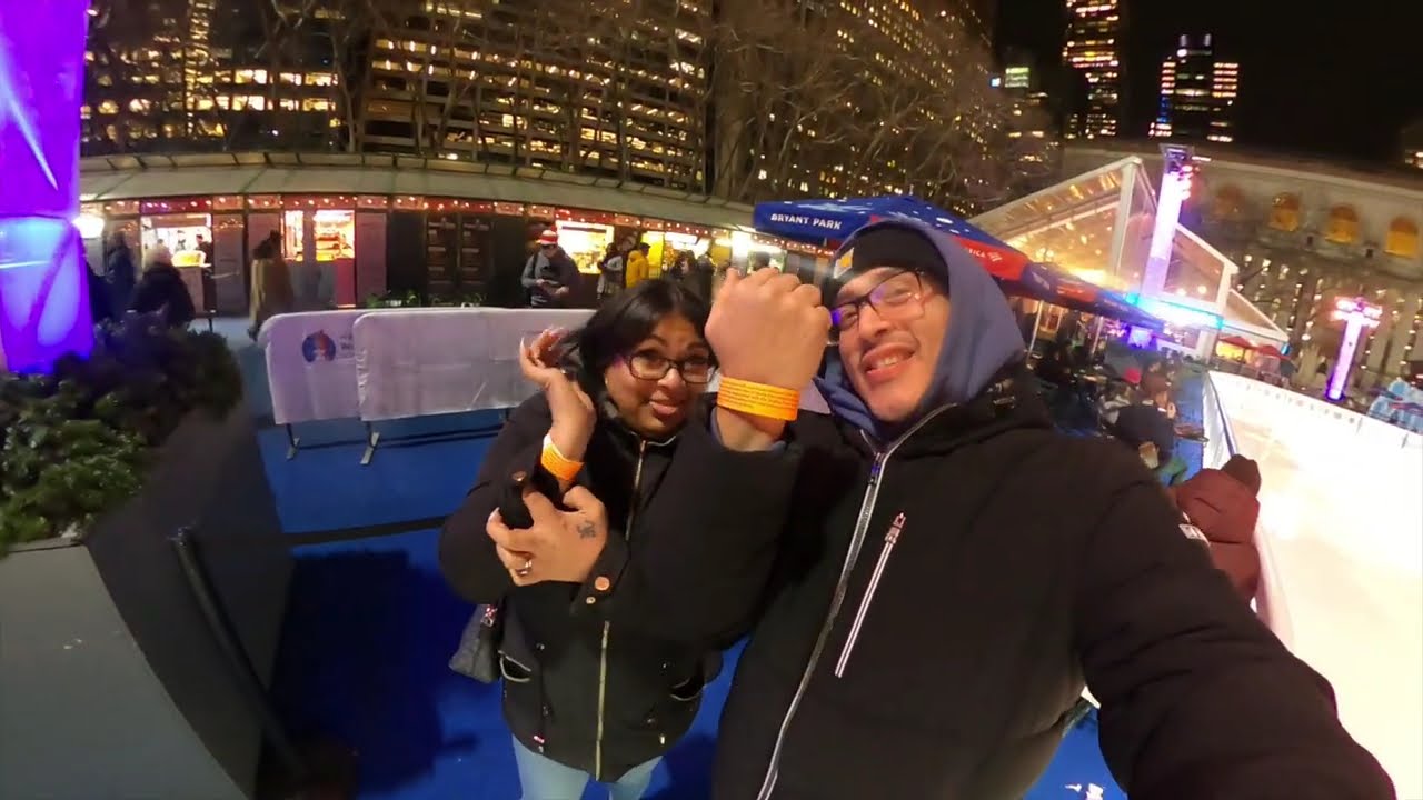 Winter Date Night in NYC❄️💕 Bumper Cars On Ice │ Couple Vlog 9             