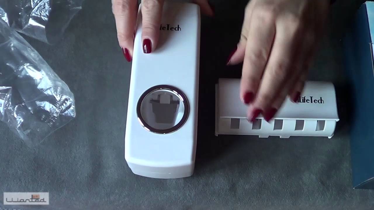 Distributore automatico di dentifricio e set porta-spazzolini - iLifeTech 