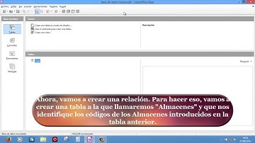 Libreoffice base Cap 1 Primeros pasos, tablas y relaciones