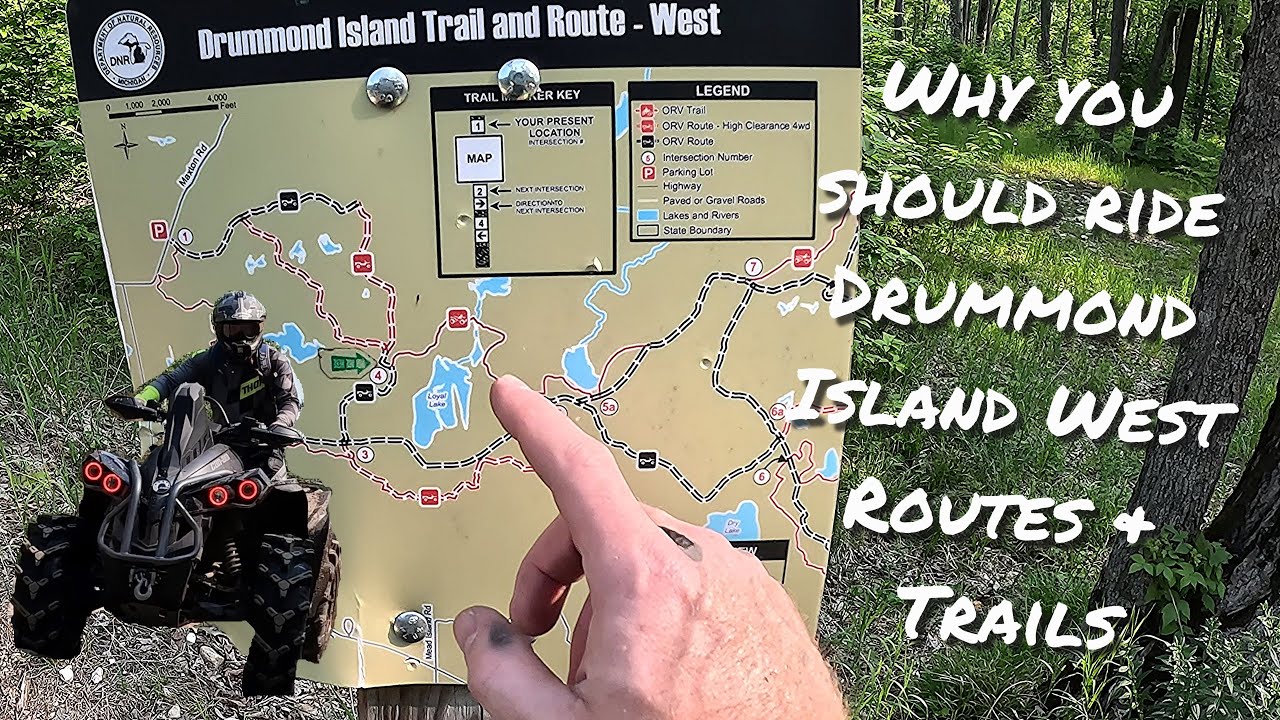 ATV Exploring Drummond Island's West Routes Part 3 YouTube