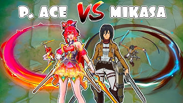 Fanny P.Ace VS Mikasa Skin Comparison