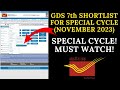 GDS SEVENTH SHORTLIST FOR SPECIAL CYCLE 2023 (NOVEMBER 2023) || @Sejal.Dishawer