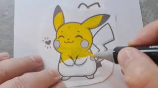 🔥 Pokémon  Coloring Page | Easy Coloring for Kids | Print & Color Fun! 🎨