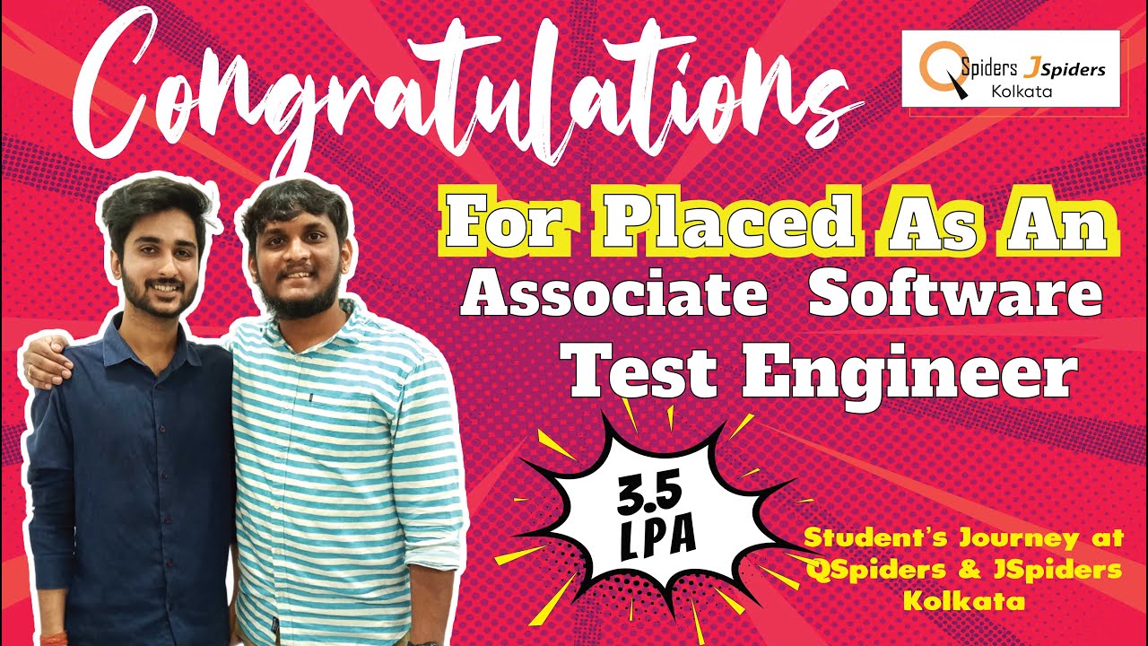 Student got placed as an Associate Software Test Engineer II QSpiders ...