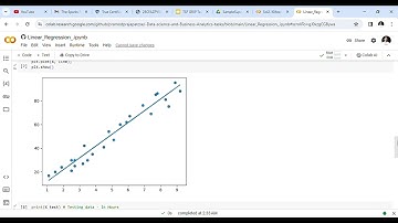 Linear Regression  // The Sparks Foundation