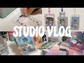 [studio vlog] 韓国シールbookをつくる / トレカケース大量生産！