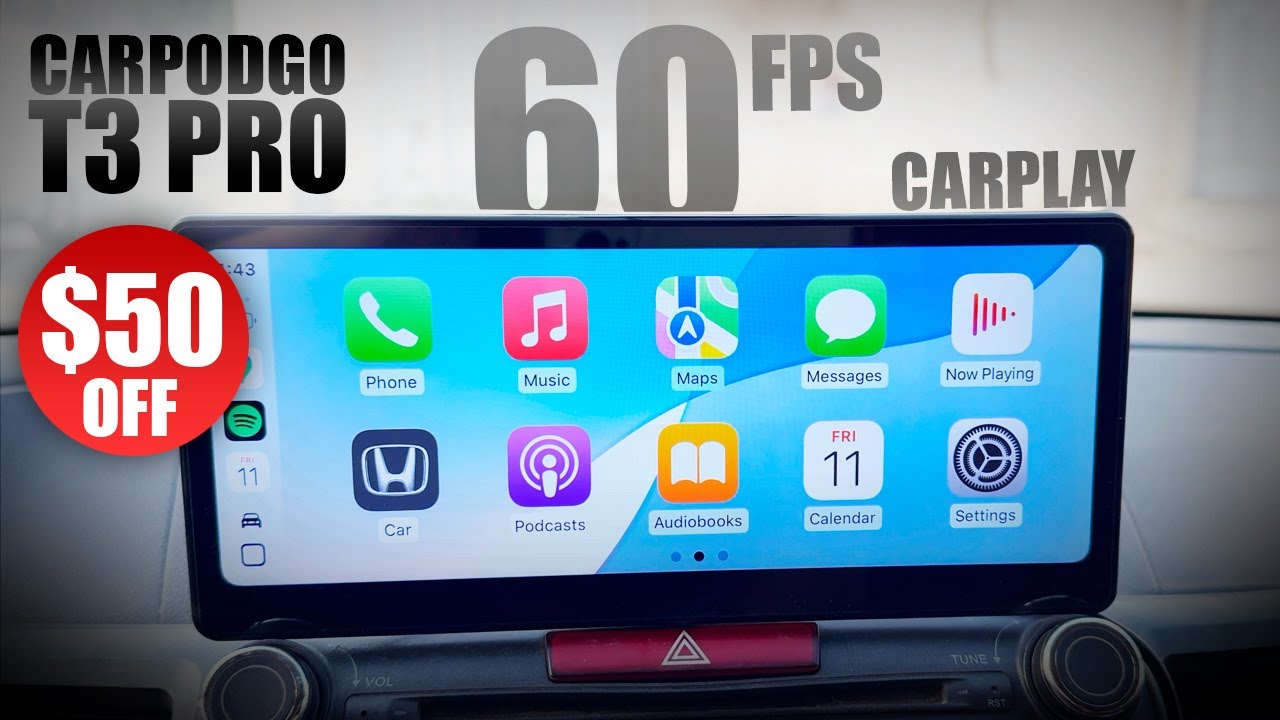 CarpodGo Portable Wireless Display Screen for Carplay or