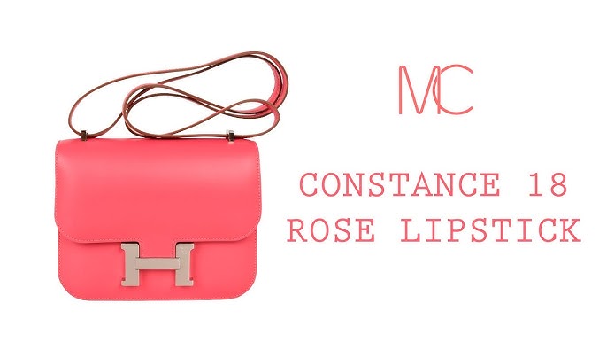 Hermes Constance Bag Rose Lipstick Pink Mini III Veau Tadelakt