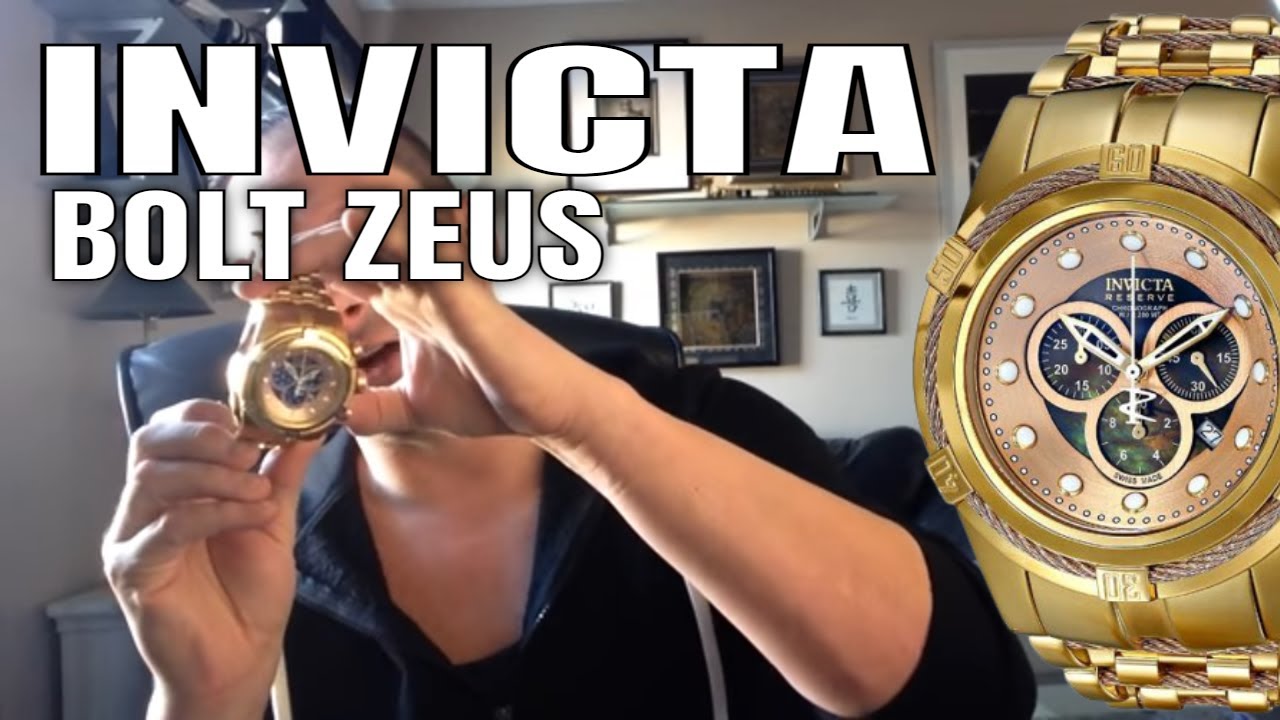 invicta watches review invicta zeus bolt watch youtube