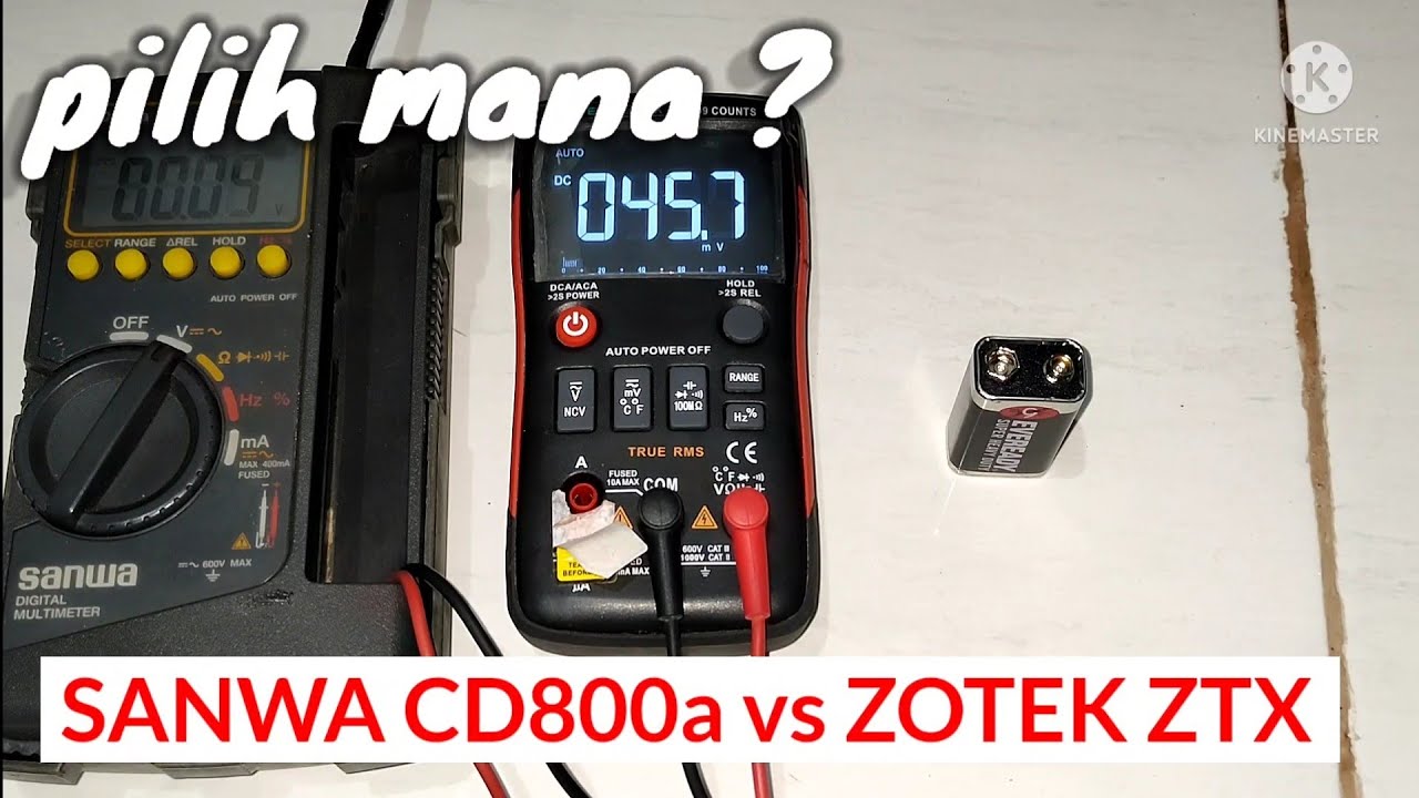 Perbandingan Multimeter Sanwa cd800a dengan Zotex ZTX,pilih mana