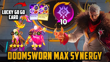DOOMSWORN 10 MAX SYNERGY | HANABI 4 STAR YU ZHONG 3 STAR MAGIC CHESS GO GO #assasino_mcgg #assasino