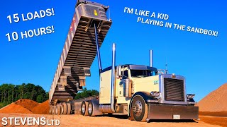 A Day In The Life Of A GRAVEL HAULER !!   I'm Doing AS MANY Pit Transfers AS POSSIBLE !! STEVENSLTD