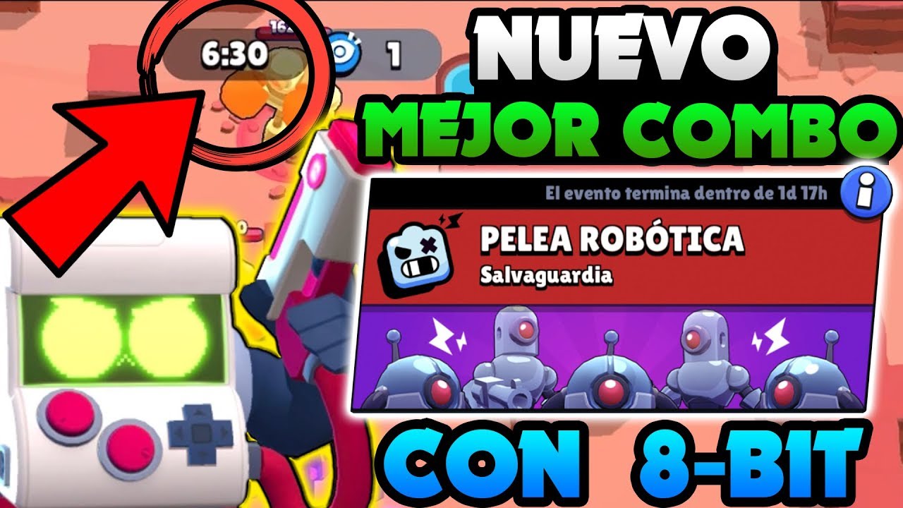 Brawl Stars El Nuevo Mejor Combo Para Pelea Robotica Con 8 Bit Consigue El Tiempo Maximo Youtube - como durar mas en pelea robotica brawl stars