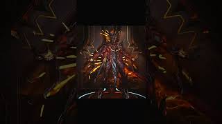 Trembler devant la Warframe Uriel et le puissant Roathe qui sort des ténèbres