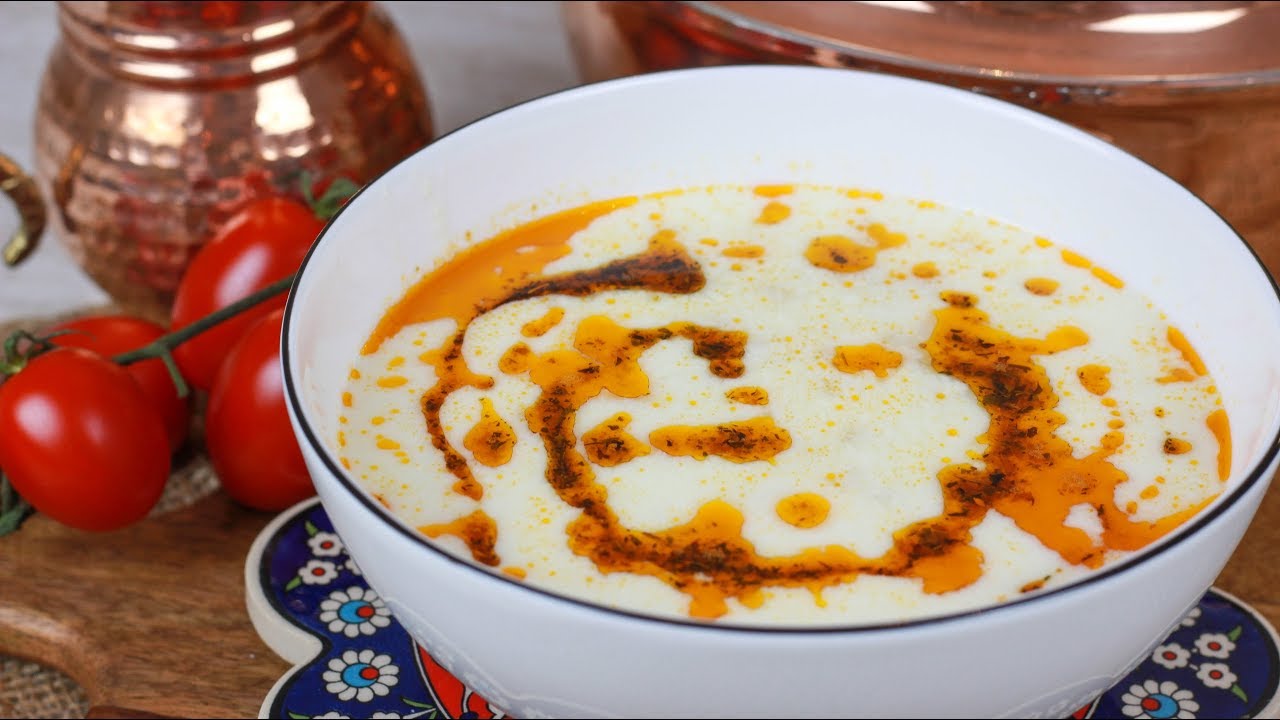 Türkische Joghurtsuppe I Yogurt Corbasi - YouTube