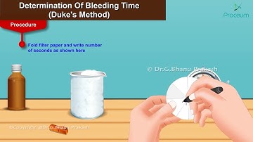 Determination of Bleeding Time (Duke
