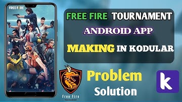 How To Make A Free Fire Tournament App In Kodular | Problem Solution