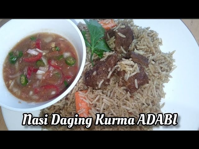 Nasi Daging Kurma Adabi Mudah Dan Sedap Youtube