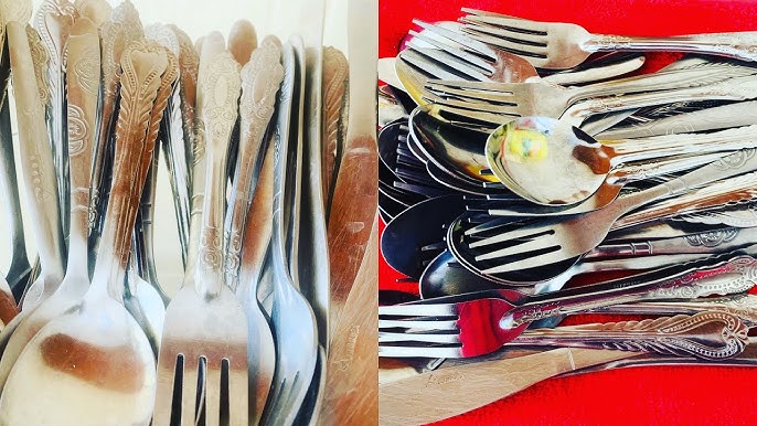 How to Clean Silver Plated Flatware & Other Pieces - DIY at Home! 