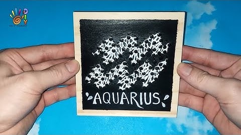 HƯỚNG DẪN LÀM TRANH CHỈ ĐINH CUNG HOÀNG ĐẠO BẢO BÌNH (AQUARIUS) | HOW TO DO STRING ART