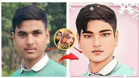 New portrait Cartoon Photo Editing || New Vector Art Photo Editing