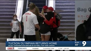 Local Olympian returns home