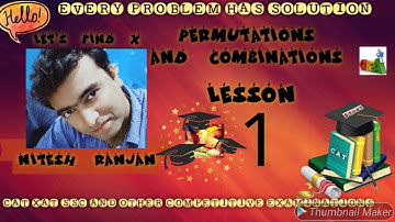 LESSON 1 PERMUTATION AND COMBINATION