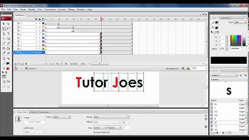 Text Zoom Animation In CS3 Adobe Flash CS3 Tamil