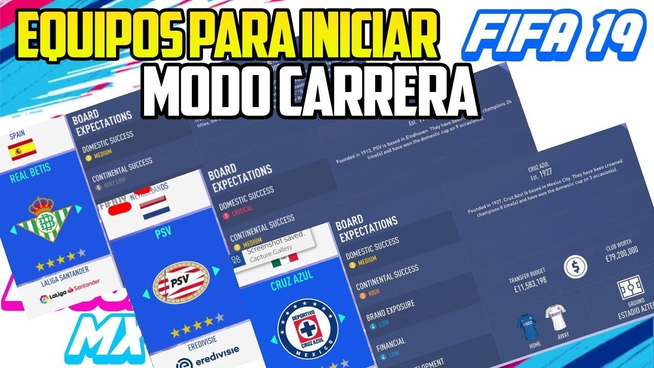 Equipos Para Iniciar un Modo Carrera en FIFA 19 PRESUPUESTOS MODO Equipos Para Iniciar un Modo Carrera en FIFA 19 PRESUPUESTOS MODO