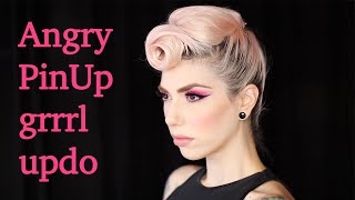 Front swirl updo | My PinUp hairstyle for demonstrations