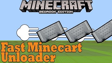 Quick Tutorials: Fast Minecart Unloader - Minecraft Bedrock Edition
