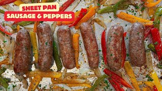 Easy Sheet Pan Sausage & Peppers | Perfect Weeknight Dinner Recipe!