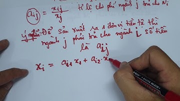 [Toán kinh tế] Lý thuyết mô hình Input-Output Leontief (quan trọng)