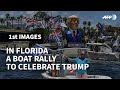 US: 'Trumptilla' boat parade honors Trump on his birthday | AFP