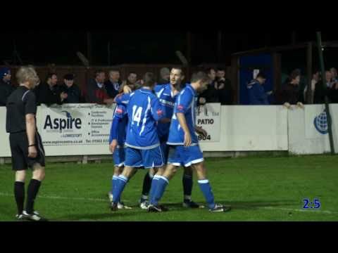 Highlights of this absorbing Suffolk derby replay encounter with the TrawlerBoys hosting Needham Market after the first match ended in a 2-all draw at Bloomfields. Crown Meadow, 19/10/10. Contrary to the on-screen score counter, the final score was 6-2 to Lowestoft.