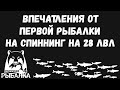 Купил первый спиннинг на 28 лвле. Впечатления от первой рыбалки. Острог, вьюнок. Русская рыбалка 4.