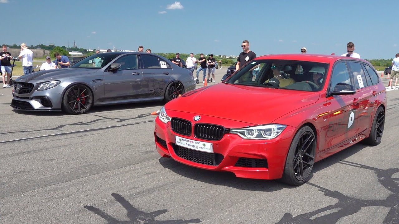 900HP BMW 340XI F31 PURE TURBOS vs 738HP Mercedes-AMG E63S 4Matic+ HCP
