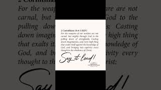 Casting down imaginations, and every high thing that exalt itself against GOD #prayer #scripture