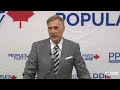 Maxime Bernier comments on Erin O’Toole’s election as Conservative leader – August 24, 2020