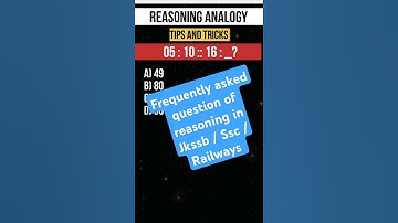 Reasoning Analogy| Number Analogy| Reasoning tips and tricks| #reasoning #exam #ssc