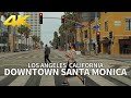 Driving Downtown Santa Monica and Ocean Park, Los Angeles, California, USA, Travel, 4K UHD