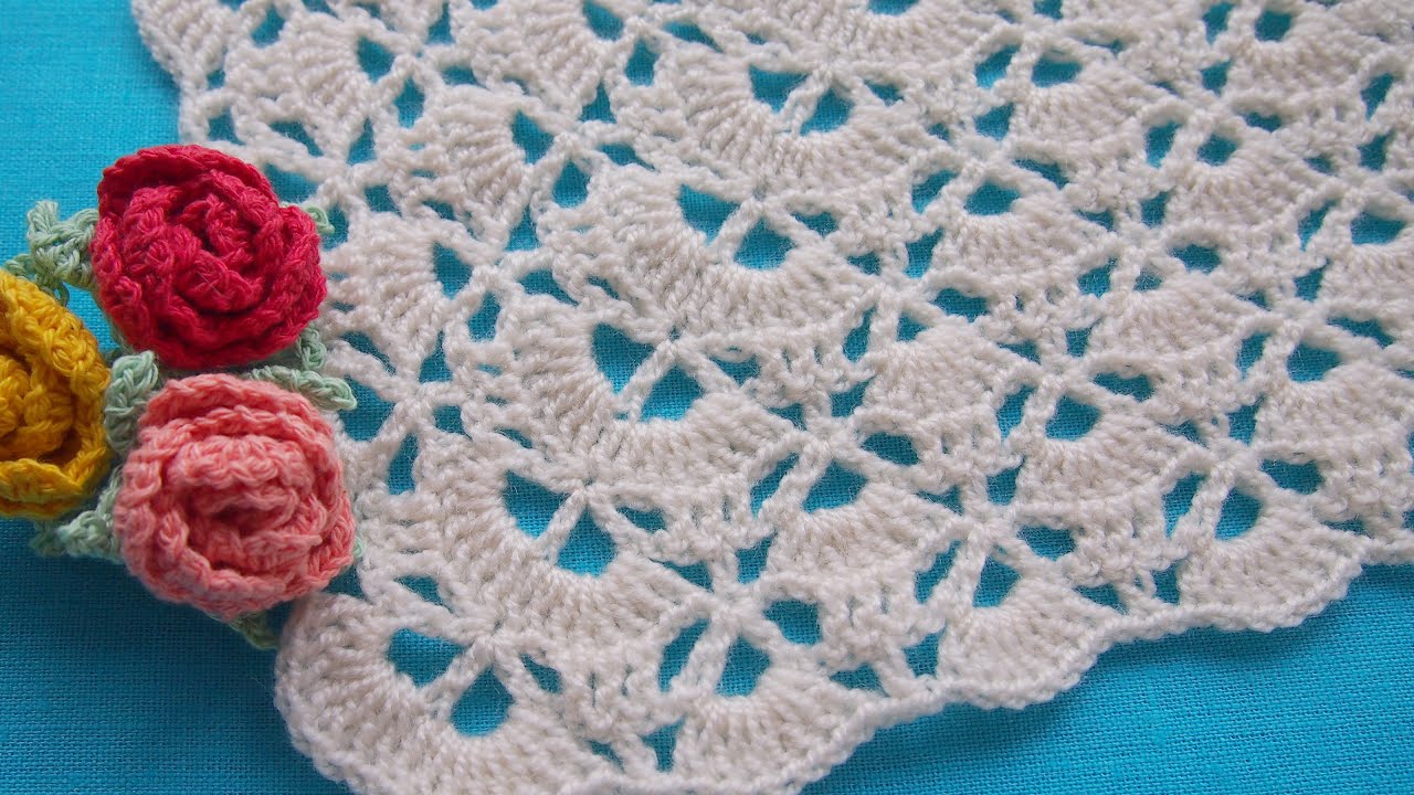 Шаль крючком/Косынка/Простой узор для шали, бактуса* МК для новичков/A simple crochet shawl Урок 332