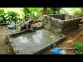 How To Make water tanks and cement floors - Living with nature, Daily Life In The Farm