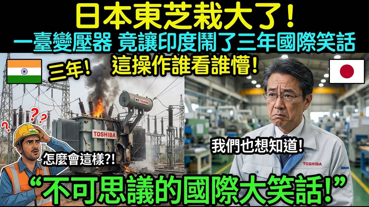 日本東芝栽大了！一臺變壓器  竟讓印度鬧了三年國際笑話  這操作誰看誰懵！