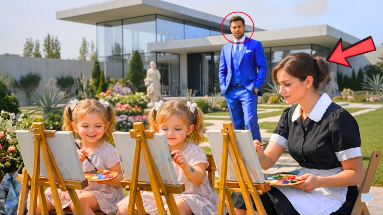 Entrepreneur Veuf, Il Découvre sa Femme de Ménage Faisant Rire ses Filles au Jardin… et Craque !